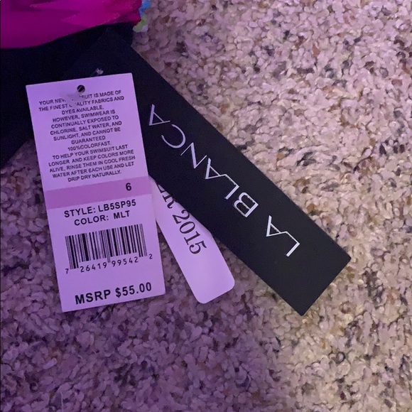 La Blanca Swimwear Arte Shirr Band Hipster Bottom - Picture 3 of 3